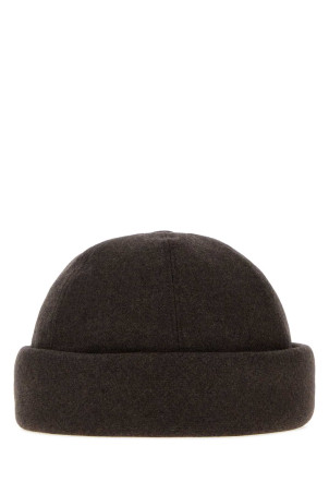 Chocolate cotton blend hat GIORGIO ARMANI (GM004154TE23736)
