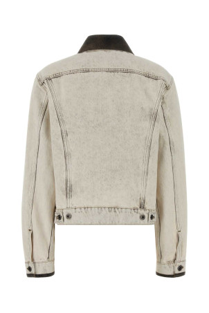 White denim jacket Black MIU MIU (GWB273SOOO183T)