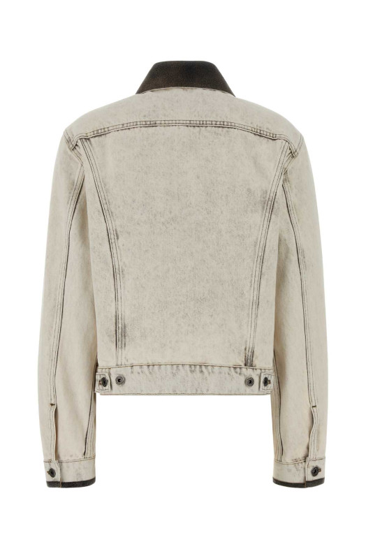 White denim jacket Black MIU MIU (GWB273SOOO183T)