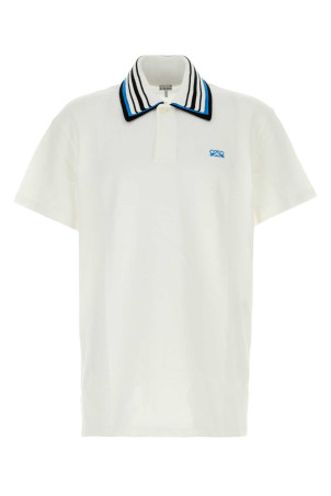 White piquet polo shirt White LOEWE (H526Y23J31)