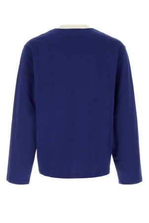 Blue cotton t-shirt AMI (HTS419JE0258)
