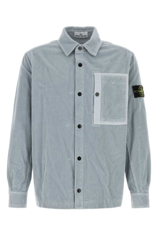 Powder blue corduroy shirt STONE ISLAND (L2S151200016S0212)
