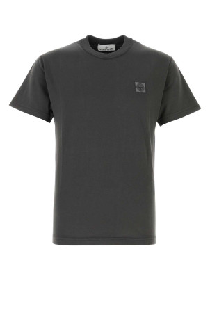 Charcoal cotton t-shirt STONE ISLAND (L2S152100026S0057)