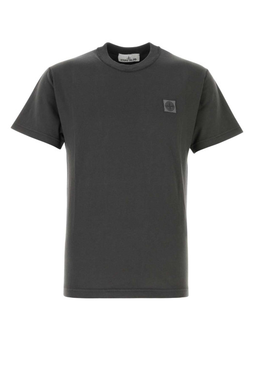 Charcoal cotton t-shirt STONE ISLAND (L2S152100026S0057)
