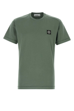 Green cotton t-shirt STONE ISLAND (L2S152100027S0013)