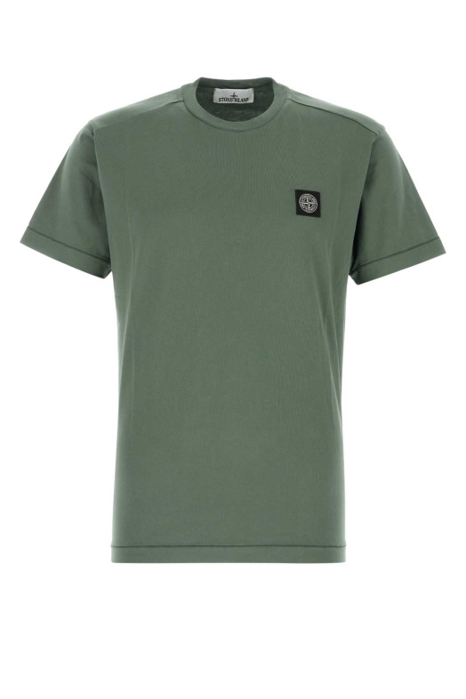 Green cotton t-shirt STONE ISLAND (L2S152100027S0013)