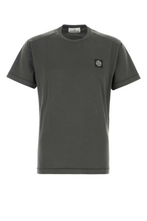 Charcoal cotton t-shirt STONE ISLAND (L2S152100027S0013)