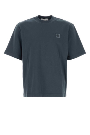 Air force blue cotton t-shirt STONE ISLAND (L2S152100030S0500)