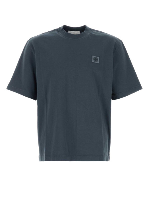 Air force blue cotton t-shirt STONE ISLAND (L2S152100030S0500)