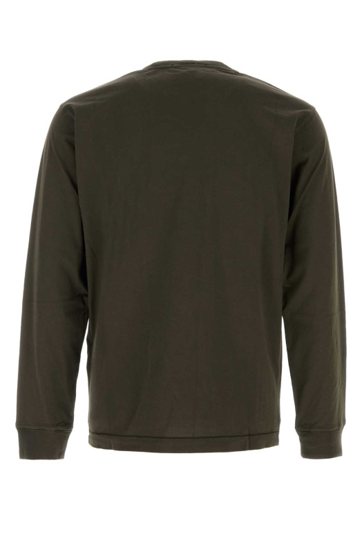 Khaki cotton t-shirt STONE ISLAND (L2S152100031S0013)