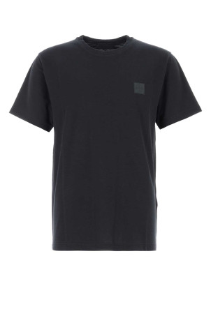 Midnight blue cotton t-shirt Black STONE ISLAND (L2S152100035S0F11)