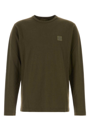 Olive green cotton t-shirt STONE ISLAND (L2S152100036S0F11)
