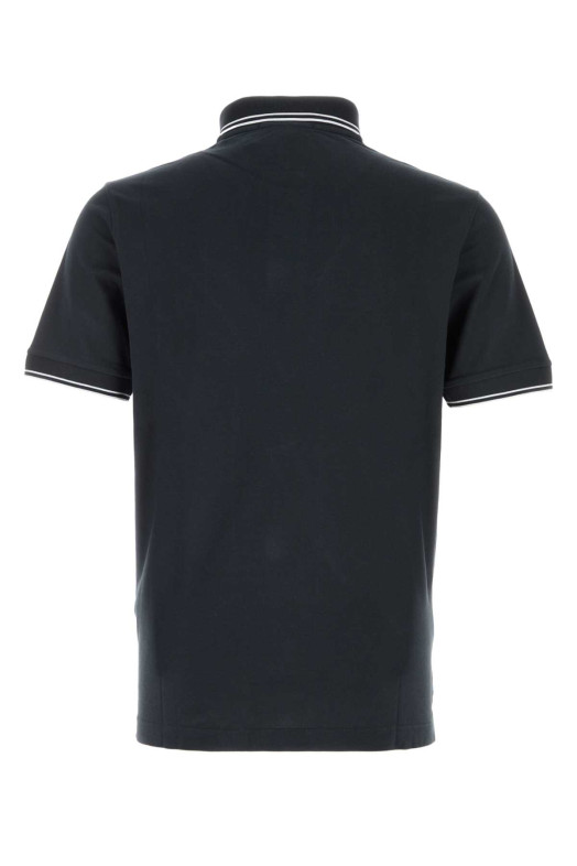 Midnight blue stretch piquet polo shirt Black STONE ISLAND (L2S152200010S0018)