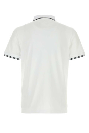 White stretch piquet polo shirt STONE ISLAND (L2S152200010S0018)