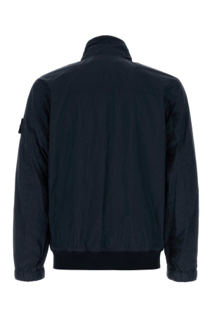 Dark blue nylon bomber jacket Black STONE ISLAND (L2S154100002S0A23)