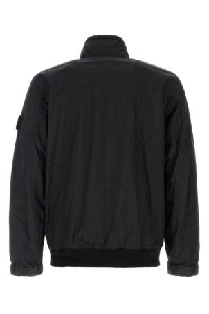 Black nylon bomber jacket Black STONE ISLAND (L2S154100002S0A23)
