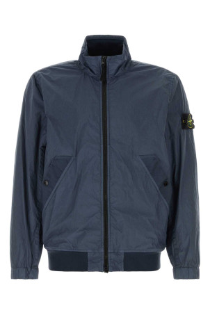 Navy blue nylon bomber jacket STONE ISLAND (L2S154100002S0A23)