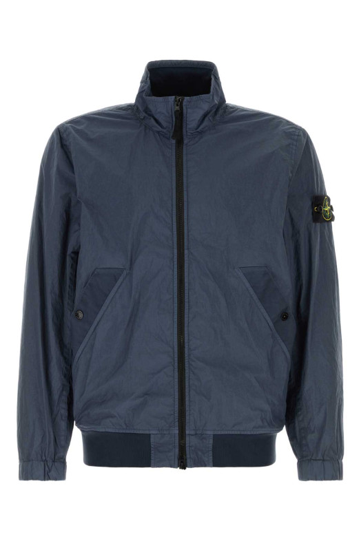 Navy blue nylon bomber jacket STONE ISLAND (L2S154100002S0A23)
