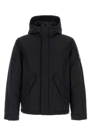 Black polyester blend padded jacket Black STONE ISLAND (L2S154100010S0A26)