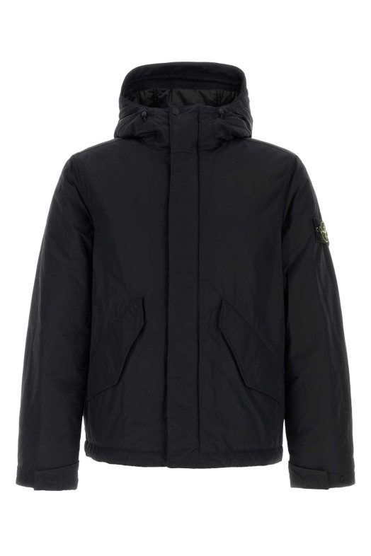 Black polyester blend padded jacket Black STONE ISLAND (L2S154100010S0A26)
