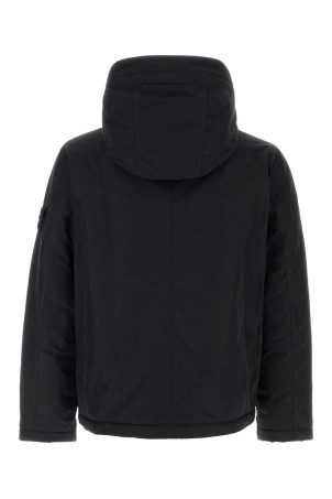 Black polyester blend padded jacket Black STONE ISLAND (L2S154100010S0A26)