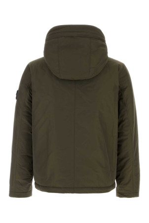 Olive green polyester blend padded jacket STONE ISLAND (L2S154100010S0A26)