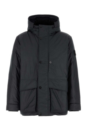 Midnight blue nylon and polyester parka STONE ISLAND (L2S154100011S0417)