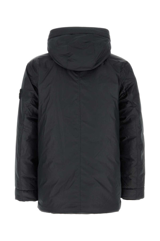 Midnight blue nylon and polyester parka STONE ISLAND (L2S154100011S0417)