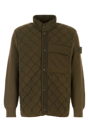 Army green nylon jacket STONE ISLAND (L2S154100016S00F6)