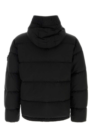 Black nylon down jacket Black STONE ISLAND (L2S154100019S0019)