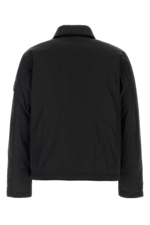 Black polyester blend down jacket Black STONE ISLAND (L2S154100022S0A26)