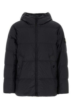 Slate nylon down jacket Black STONE ISLAND (L2S154100037S0A23)
