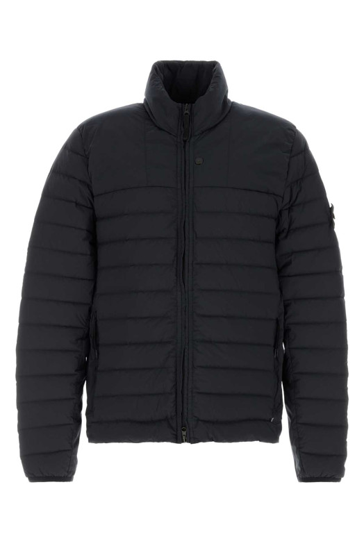 Midnight blue stretch nylon jacket Black STONE ISLAND (L2S154100067S0183)