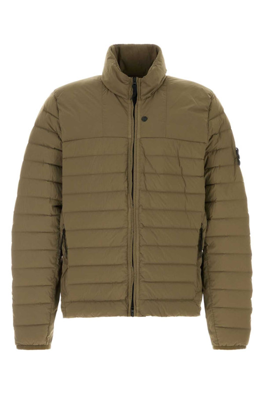 Army green stretch nylon jacket STONE ISLAND (L2S154100067S0183)