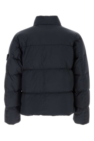 Midnight blue nylon down jacket Black STONE ISLAND (L2S154100109S0A23)