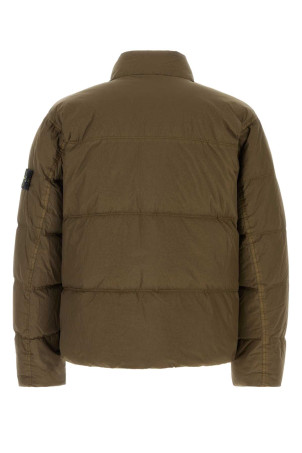 Khaki nylon down jacket STONE ISLAND (L2S154100109S0A23)