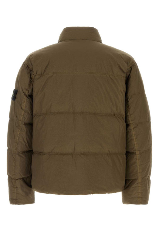 Khaki nylon down jacket STONE ISLAND (L2S154100109S0A23)