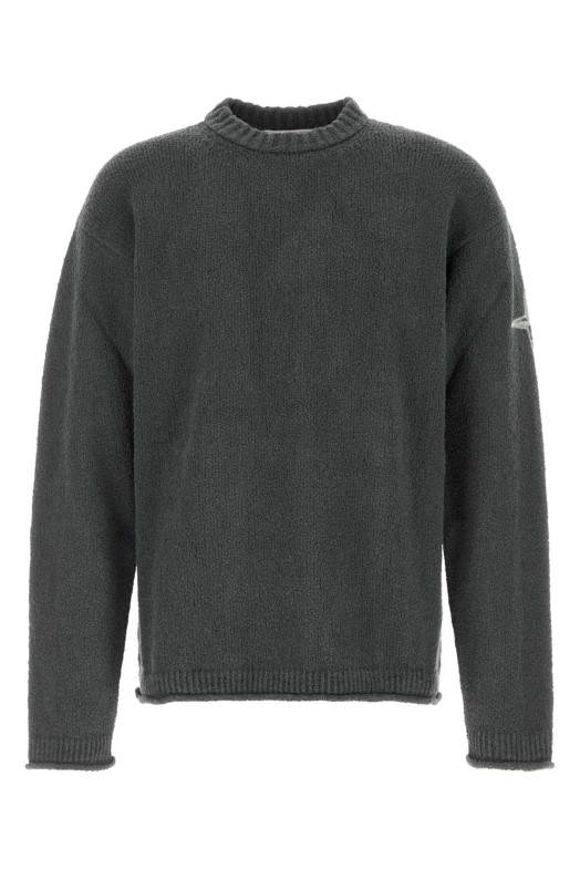 Dark grey stretch cotton blend sweater Black STONE ISLAND (L2S155100002S00V7)