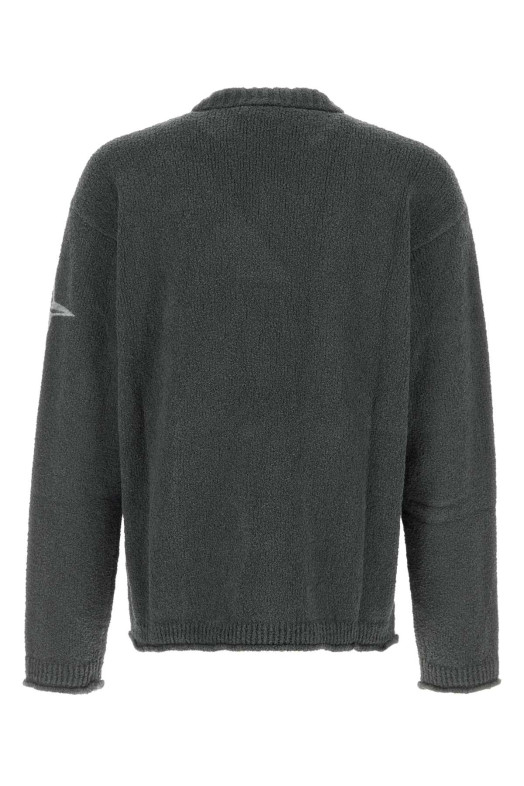 Dark grey stretch cotton blend sweater Black STONE ISLAND (L2S155100002S00V7)
