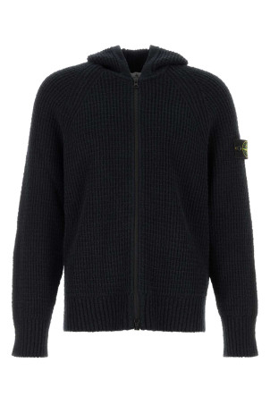 Midnight blue cotton blend sweatshirt Black STONE ISLAND (L2S155100005S0N17)