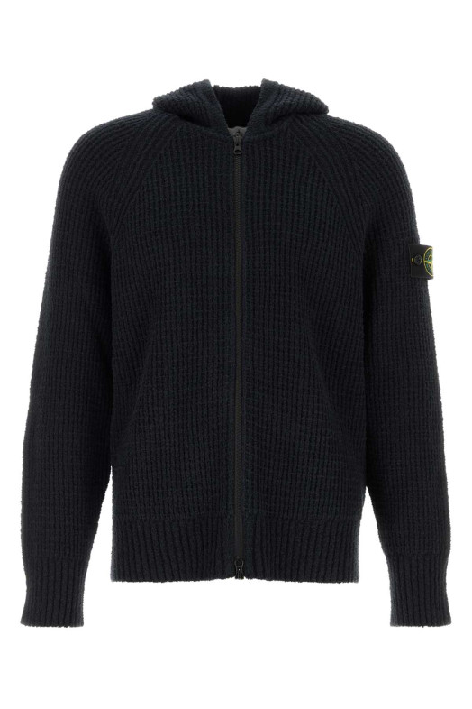 Midnight blue cotton blend sweatshirt Black STONE ISLAND (L2S155100005S0N17)