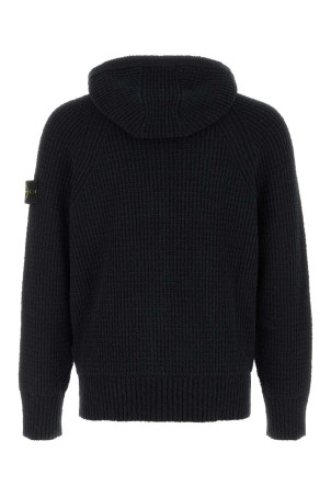 Midnight blue cotton blend sweatshirt Black STONE ISLAND (L2S155100005S0N17)