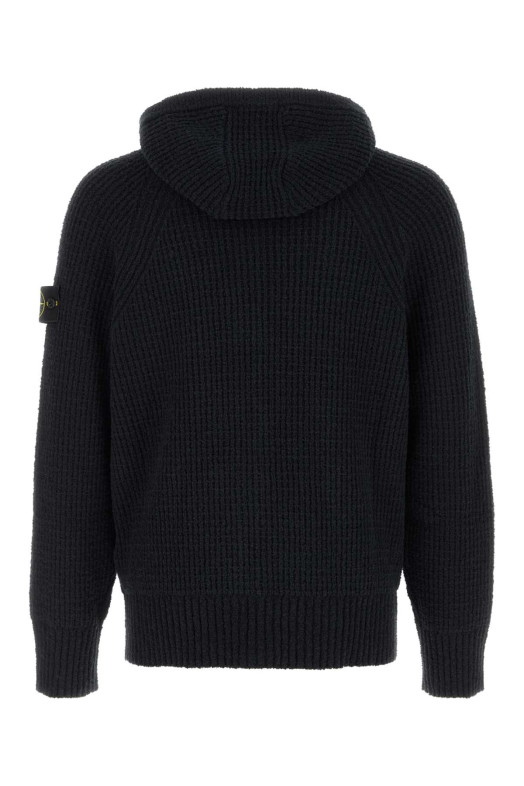 Midnight blue cotton blend sweatshirt Black STONE ISLAND (L2S155100005S0N17)