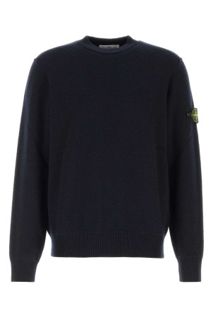 Midnight blue wool sweater Black STONE ISLAND (L2S155100011S01C4)