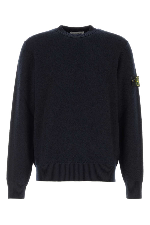 Midnight blue wool sweater Black STONE ISLAND (L2S155100011S01C4)