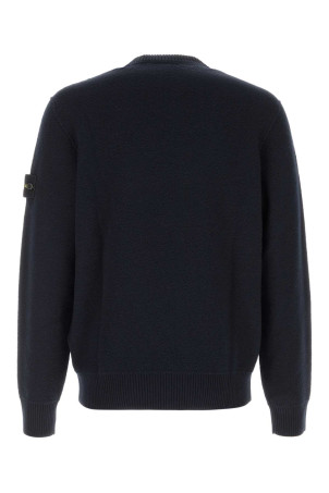 Midnight blue wool sweater Black STONE ISLAND (L2S155100011S01C4)