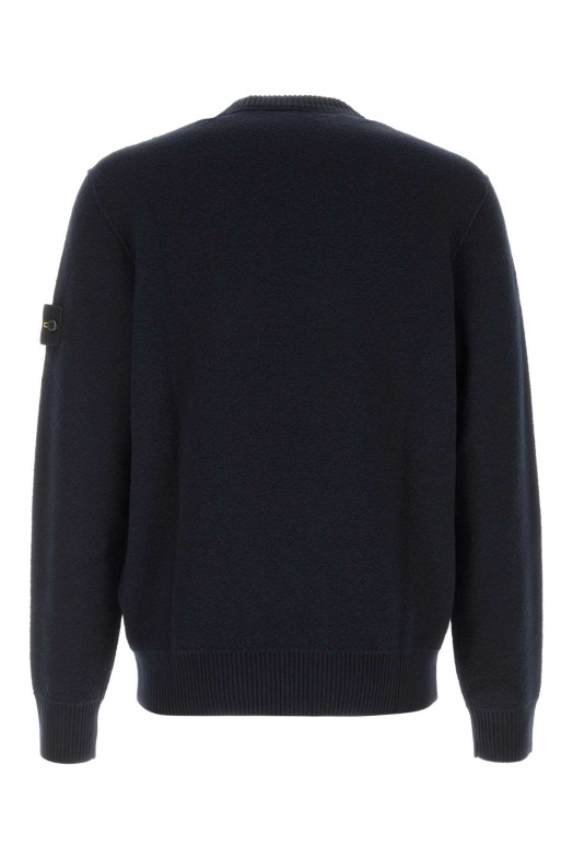 Midnight blue wool sweater Black STONE ISLAND (L2S155100011S01C4)