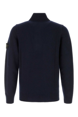 Midnight blue wool blend sweater Black STONE ISLAND (L2S155100040S00A3)