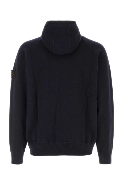 Midnight blue knit sweatshirt Black STONE ISLAND (L2S155100062S01A1)