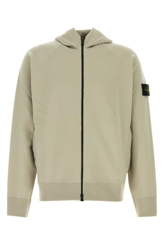 Dove grey knit sweatshirt STONE ISLAND (L2S155100062S01A1)